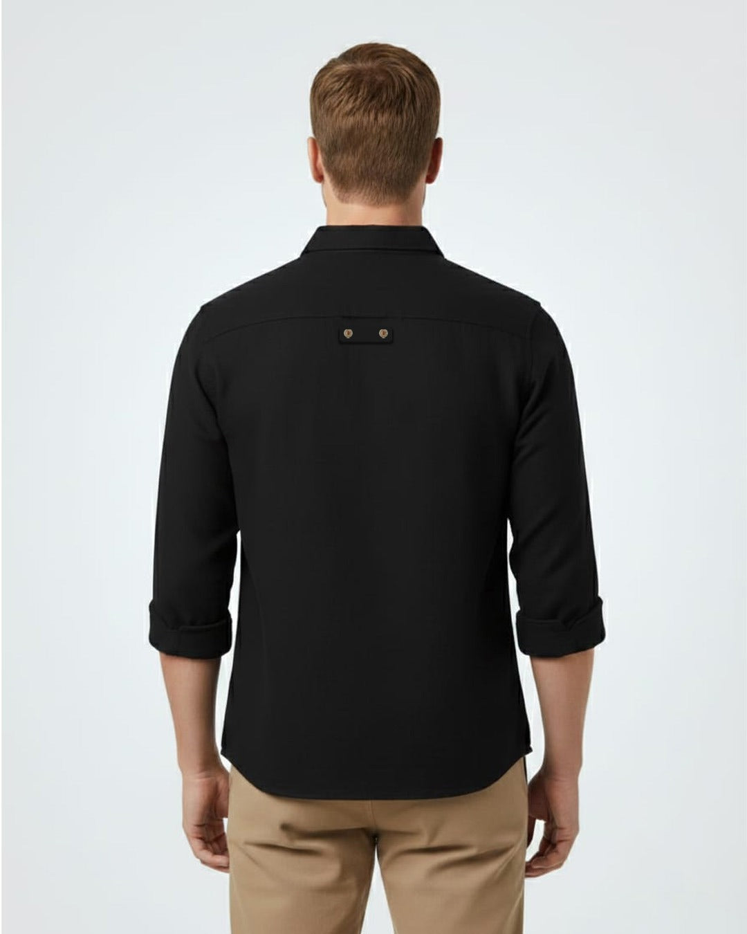 EXPEDITION PURE LINEN BLACK FULL SLEEVE SHIRT