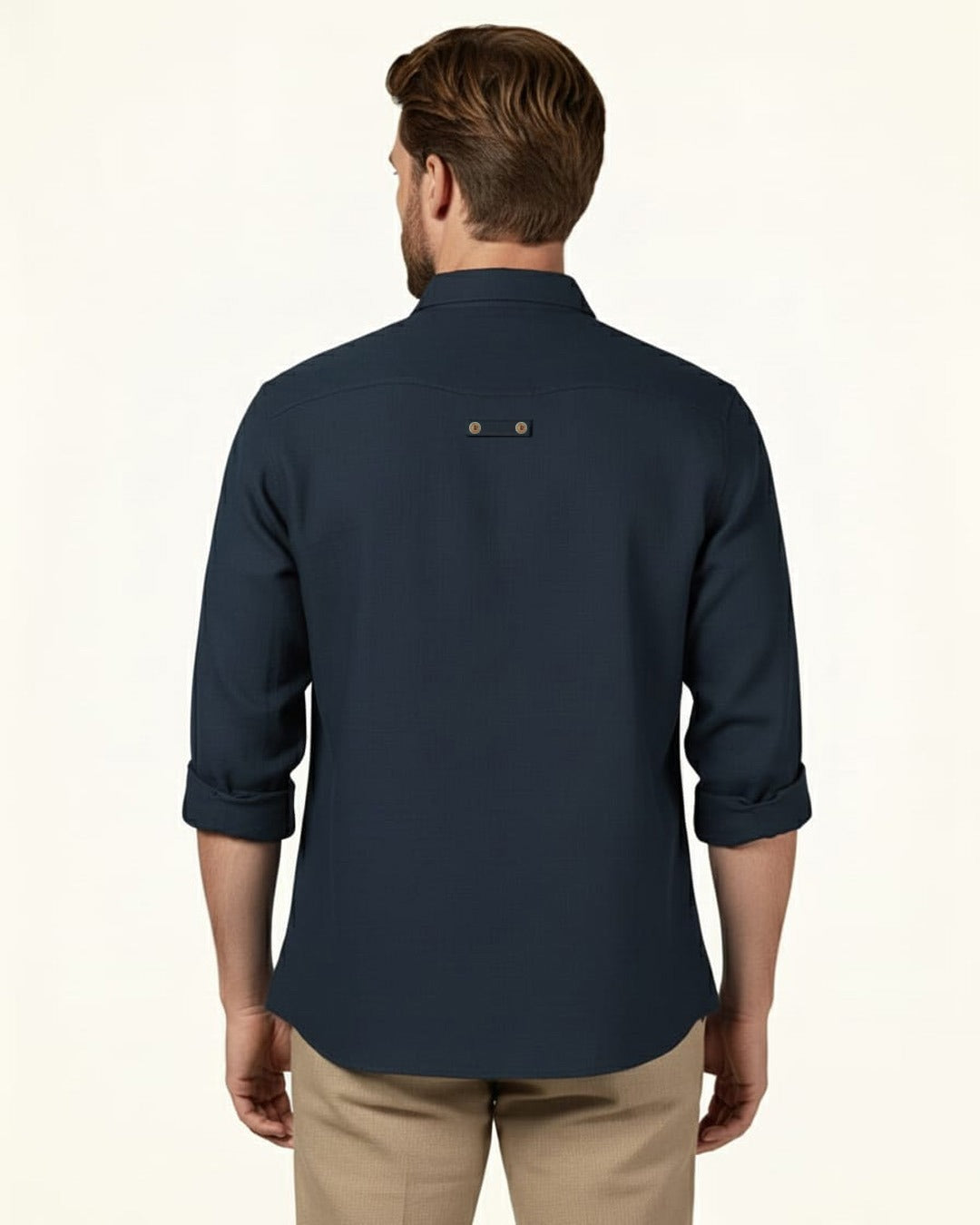 EXPEDITION PURE LINEN OXFORD BLUE FULL SLEEVE SHIRT
