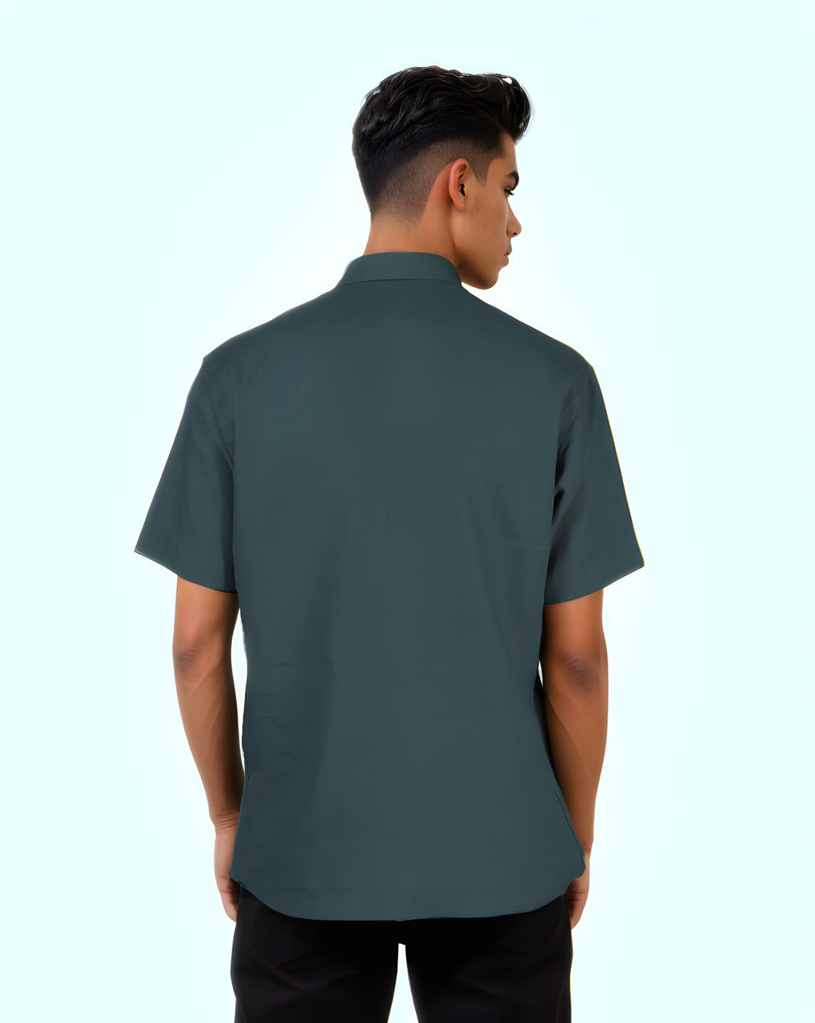 CASTLETON GREEN PURE HALF SLEEVE SHIRT